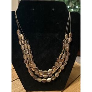 10" 3 Strand Necklace New